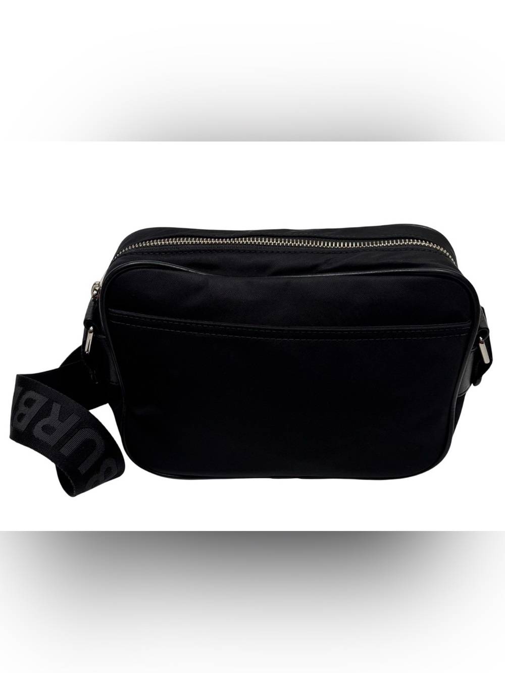 Burberry Black Logo Crossbody Bag with Adjustable Strap Authentic - Picture 4 of 10